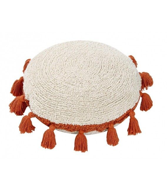 Cojín Círculo Borlas