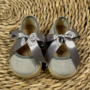 Alpargatas Lino Gris