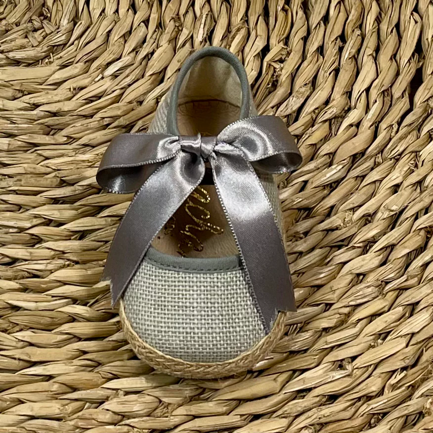 Alpargatas Lino Gris