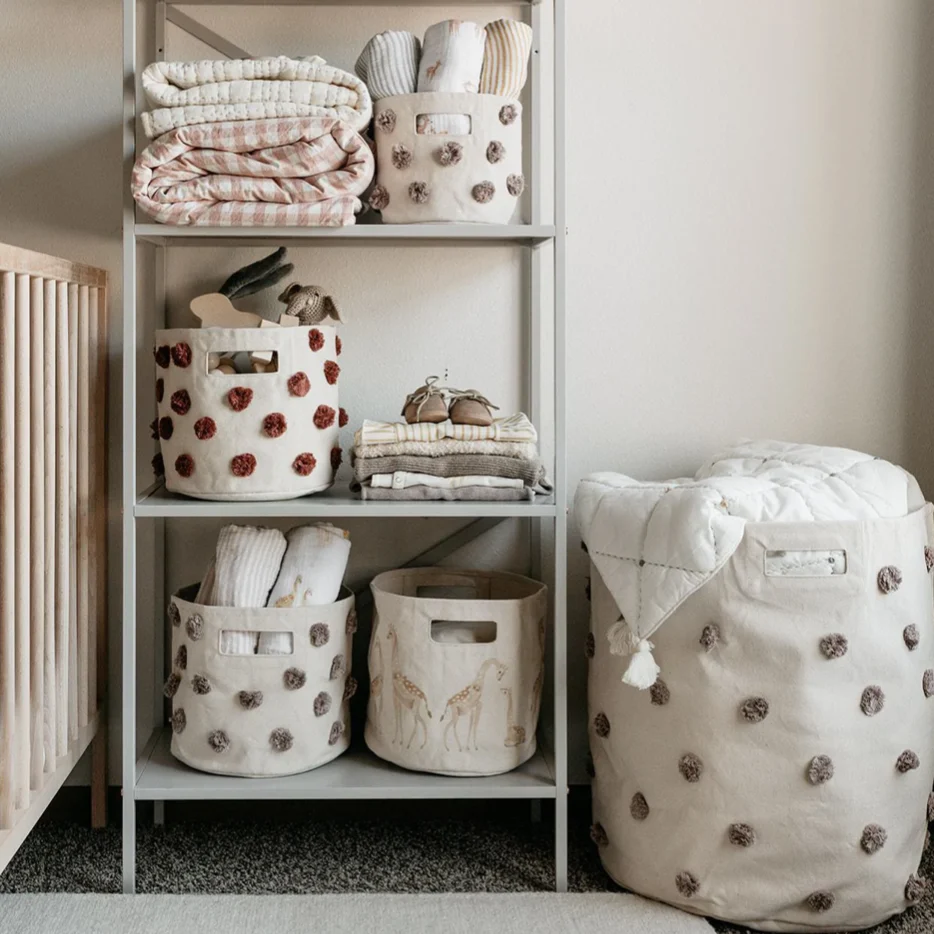 Cesta Grande PomPom – Morado