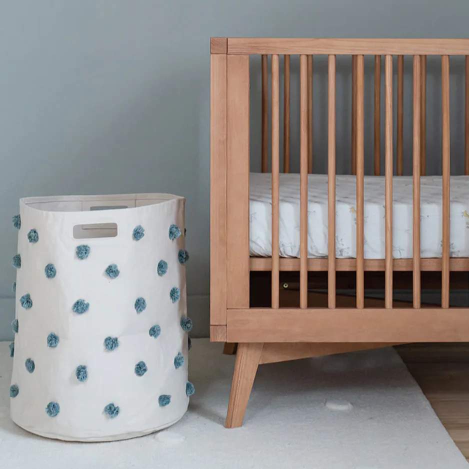 Cesta Grande PomPom – Azul