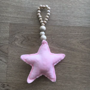 Colgador Madera Rosado