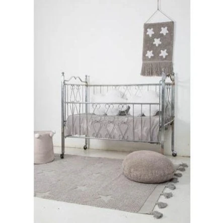 Alfombra Hippy Estrellas Gris